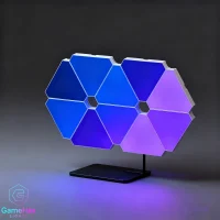 Smart RGB Triangle LED Wall Panels for Gaming Room, Bedroom, and Home Office – Modular Color-Changing LED Lights