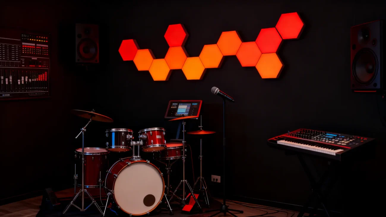 Gaming Hexagon Lights Modern RGBIC Hexagon LED Lamps – Stylish Wall Lighting for Gaming Rooms, Bedrooms, Studios, and Home Décor in the US, Canada, UK, Germany, France, Japan, and Australia