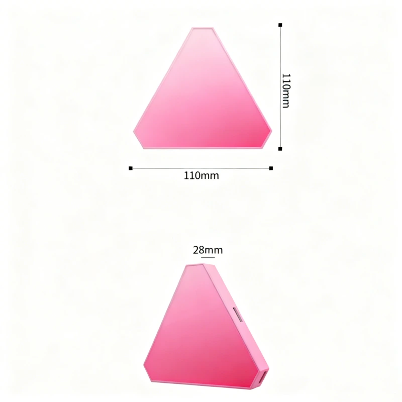 Gaming Hexagon Lights Next-Gen RGBIC Triangle LED Panels – Smart Modular Wall Lights for Gaming Rooms, Mood Ambience, and Stylish Home DecorGaming Hexagon Lights Next-Gen RGBIC Triangle LED Panels – Smart Modular Wall Lights for Gaming Rooms, Mood Ambience, and Stylish Home Decor