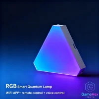 Gaming Hexagon Lights Smart RGB LED Triangle Light Panels – Modular Wall Lighting for Gaming Rooms, Living Rooms, Studios, Bedrooms, and Home Offices in USA, Canada, UK, France, Germany, Australia, Japan & South Korea