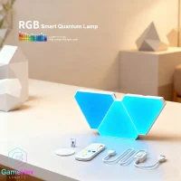 Gaming Hexagon Lights Triangle RGB LED Light Panels – Smart Modular Wall Lights for Gaming Rooms, Bedrooms, Home Offices, Studios, and Living Rooms in USA, Canada, UK, France, Germany, Australia, Japan & South Korea