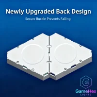 Gaming Hexagon Lights Triangle RGB LED Wall Decor – Smart Lighting Panels for Gaming Rooms, Bedrooms, Living Rooms, Home Offices, and Studios in USA, Canada, UK, France, Germany, Australia, Japan & South Korea