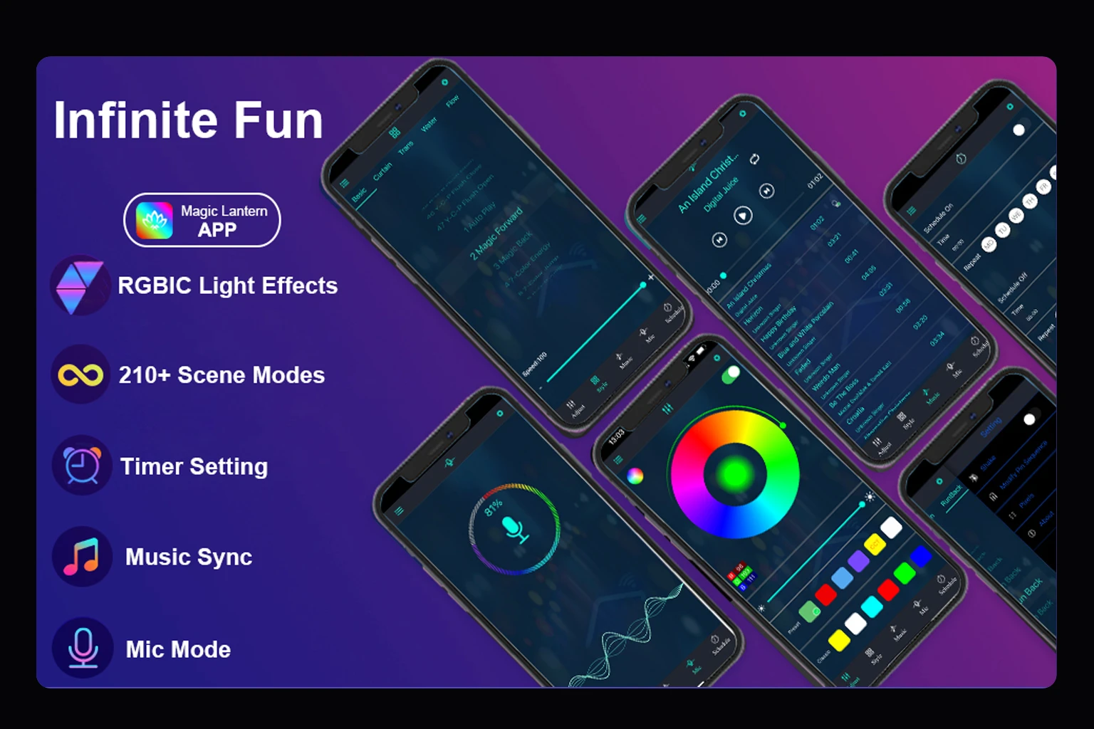 smart wall light Combo6