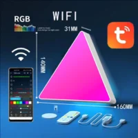 NanoBee Smart RGBIC Triangle Wall Panels & Light Bar Combo for Gaming - Image 7